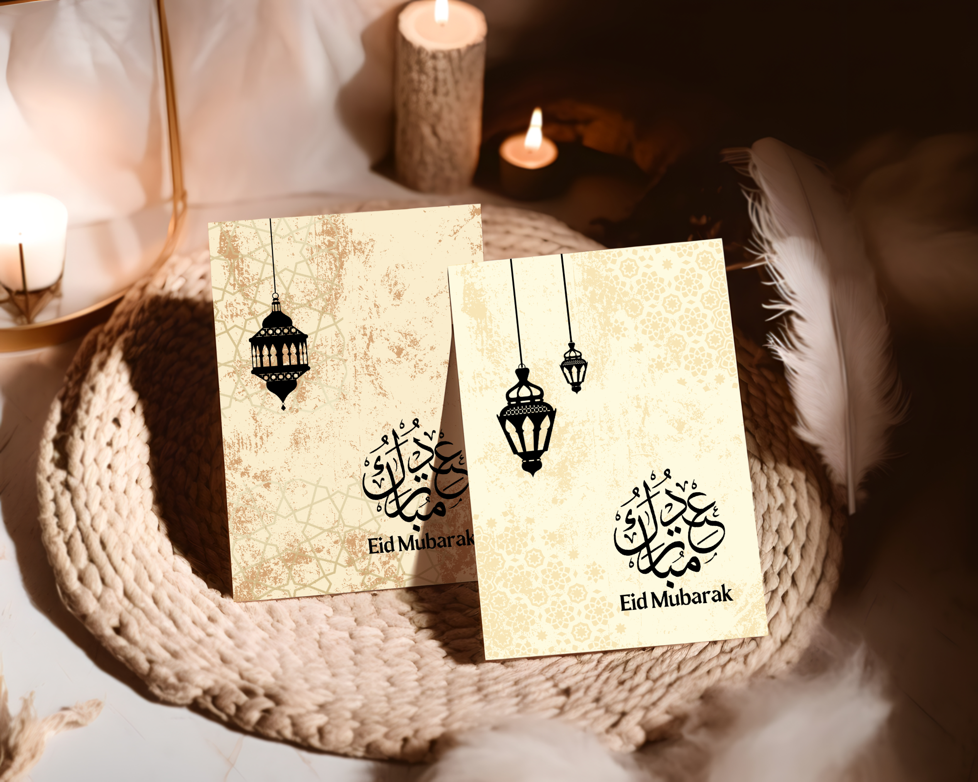 Eid Mubarak Greeting Cards 6 Designs Islamic Greeting Cards Digital Download - Image 4